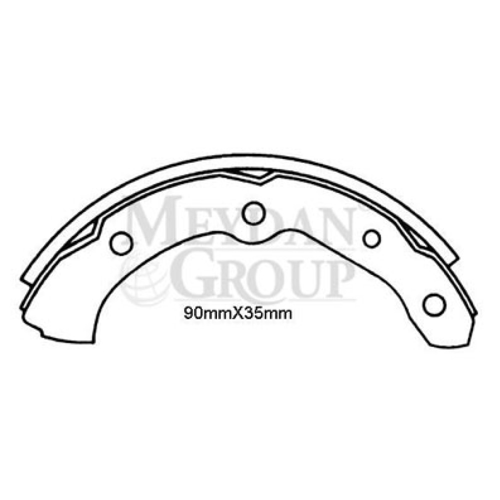 DAIHATSU HIJET- MİNİBÜS- 97/05; ÖN FREN PABUCU (90X35)(DAIWA) 502-6350
