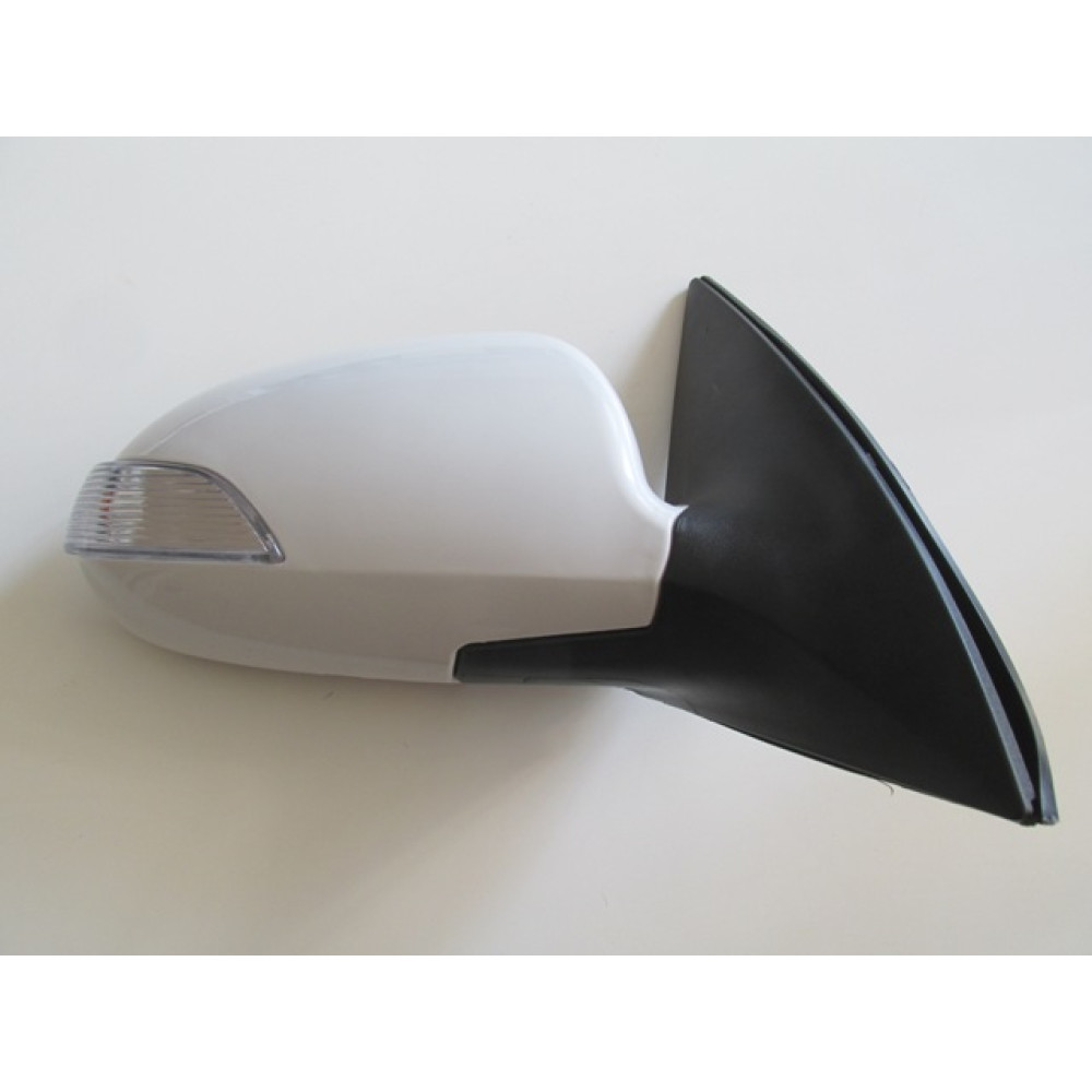 HYUNDAI I30- 07/12; KAPI AYNASI SAĞ ELEKTRİKLİ/SİNYALLİ/BEYAZ KAPAKLI(SİNYALİ KISA TİP)(5FİŞLİ)( 607-2993A