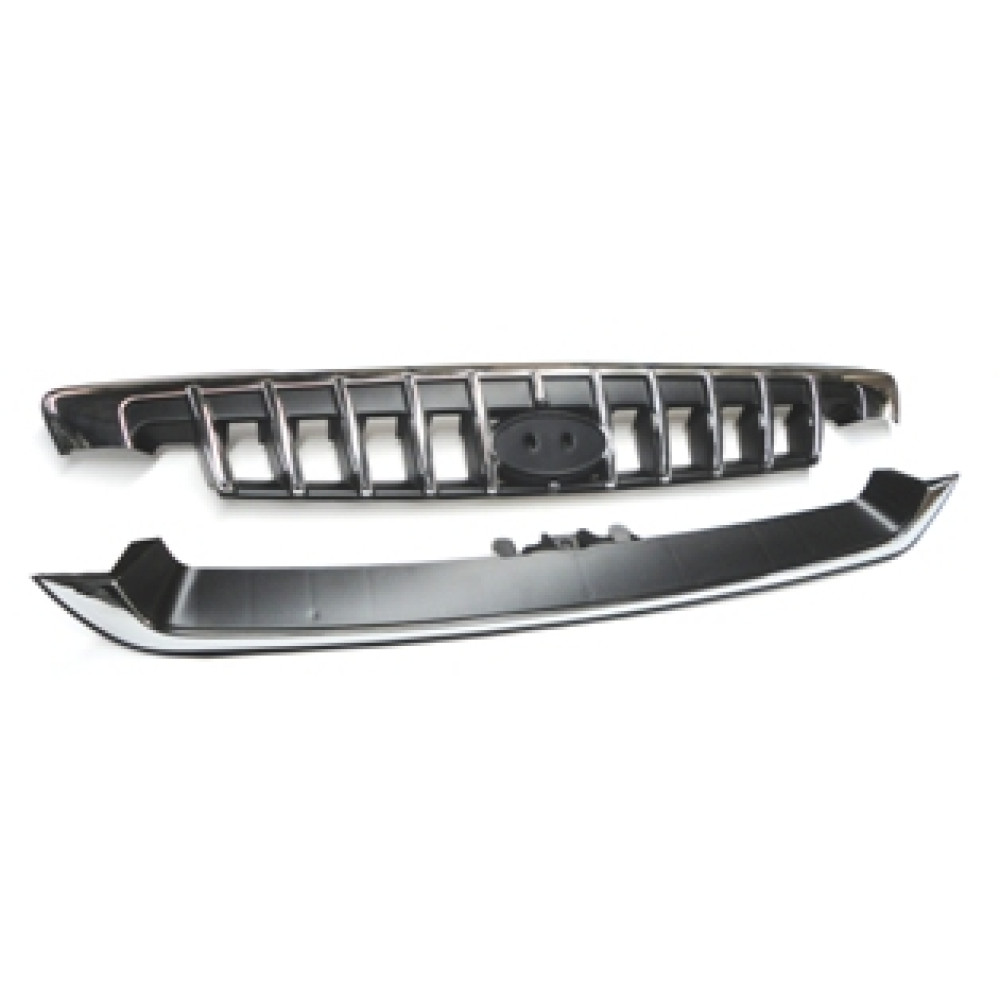 HYUNDAI STAREX- MİNİBÜS- 98/08; ÖN PANJUR ALT/ÜST 2 PARÇA (NİKELAJLI İÇ PETEKLERİ SİYAH) (TW) 635-2340