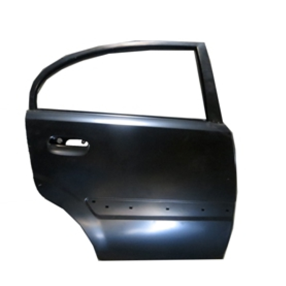 KIA RIO- III- 06/11; ARKA KAPI KOMPLE SAĞ SİYAH BAND DELİKLİ (SEDAN) ÇELİK BARLI (İCELİ)(TW) 710-2801