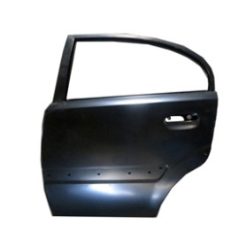 KIA RIO- III- 06/11; ARKA KAPI KOMPLE SOL SİYAH BAND DELİKLİ (SEDAN) ÇELİK BARLI (İCELİ)(TW) 710-2802