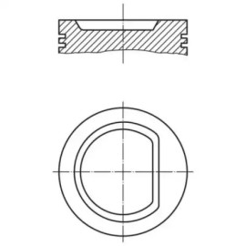 PISTON+SEGMAN 17 Ø (76,5 mm) FM 87-72181 STD PISTON+SEGMAN 17 Ø (76,5 mm) FM 87-72181 STD
