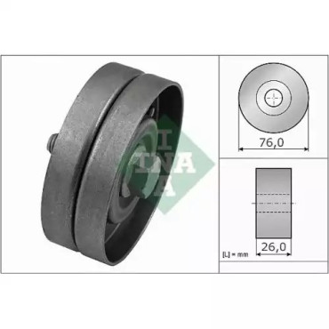 V KAYIS GERGI RULMANI 532 0326 30 (76 MM)(DEMIR)-DÜZ BSG 90-615-011