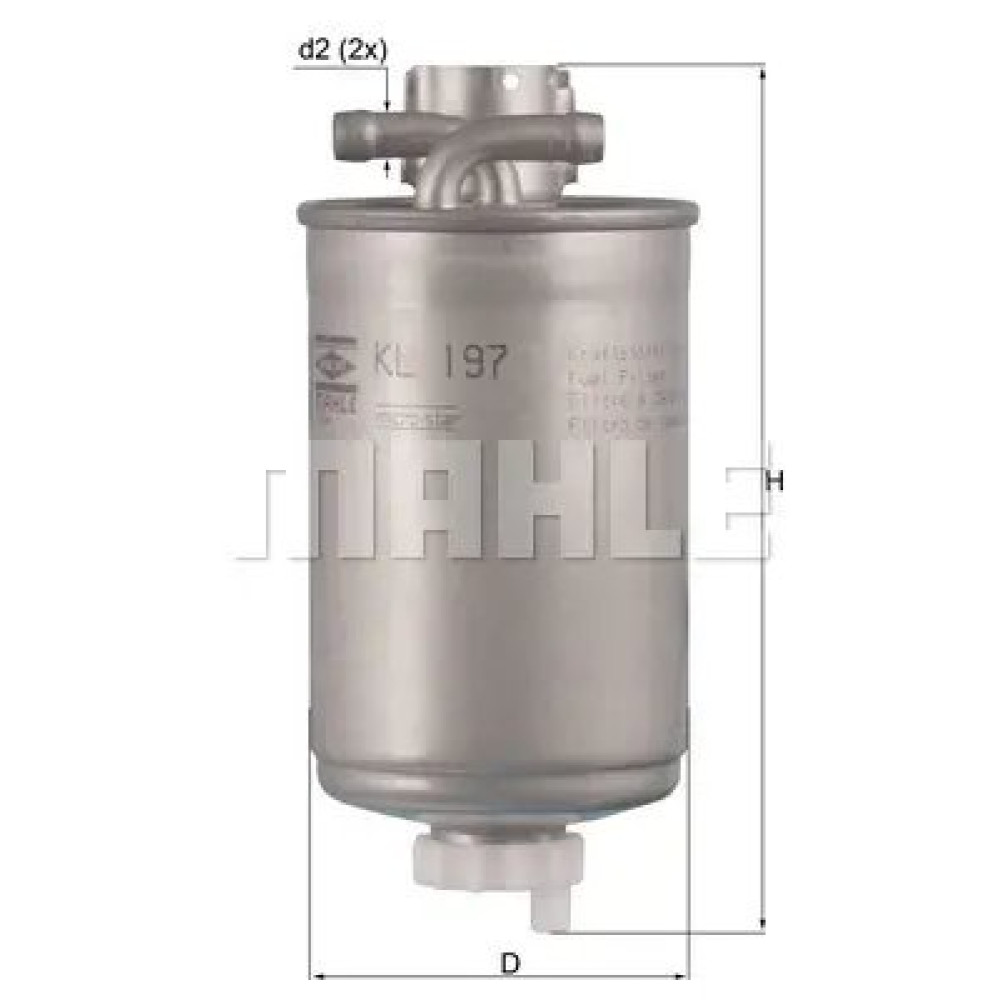 YAKIT FILTRESI H147WK / KL197 FILT PP 839/8