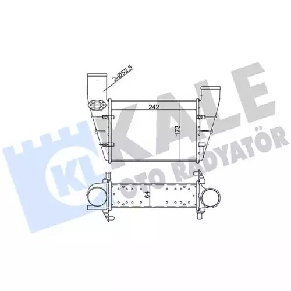 TURBO RADYATÖRÜ 8ML 376 727-581 BSG 90-535-002 TURBO RADYATÖRÜ 8ML 376 727-581 BSG 90-535-002