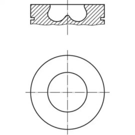 PISTON+SEGMAN 30 Ø (83 mm) FM 87-72492 STD PISTON+SEGMAN 30 Ø (83 mm) FM 87-72492 STD