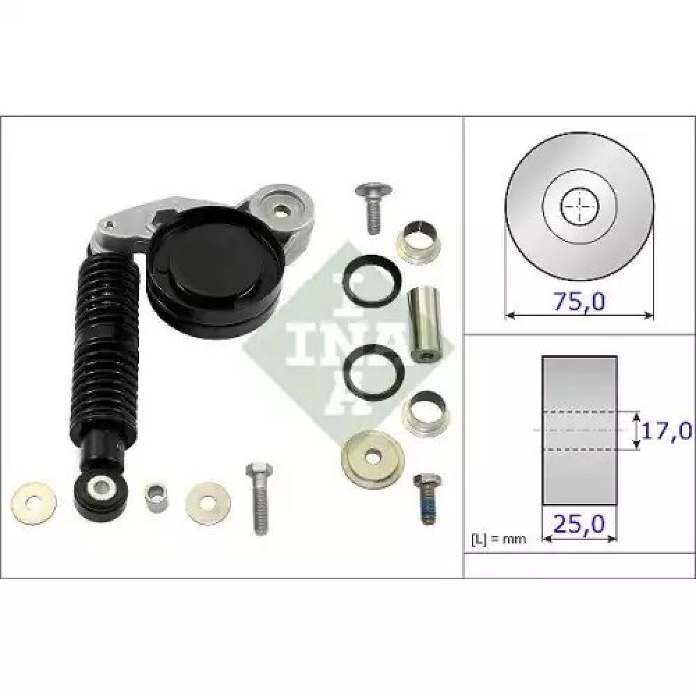 V KAYIS GERGI AMORTISÖRÜ TEK  55768 INA 533 0112 10 V KAYIS GERGI AMORTISÖRÜ TEK  55768 INA 533 0112 10