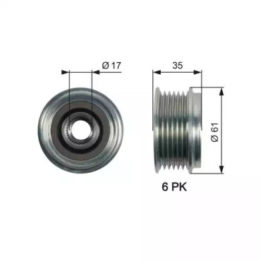 ALTERNATÖR KASNAGI 535 0222 10 FEBI 37982 ALTERNATÖR KASNAGI 535 0222 10 FEBI 37982