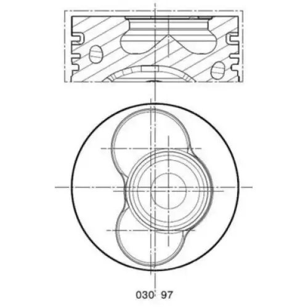 PISTON+SEGMAN 26 Ø (1-2 SILINDIR) (81 mm) FM 87-72179 STD PISTON+SEGMAN 26 Ø (1-2 SILINDIR) (81 mm) FM 87-72179 STD
