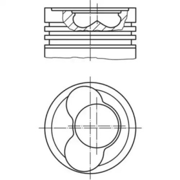PISTON+SEGMAN 26 Ø (3-4-5 SILINDIR) (81,5 mm) FM 87-72198 050
