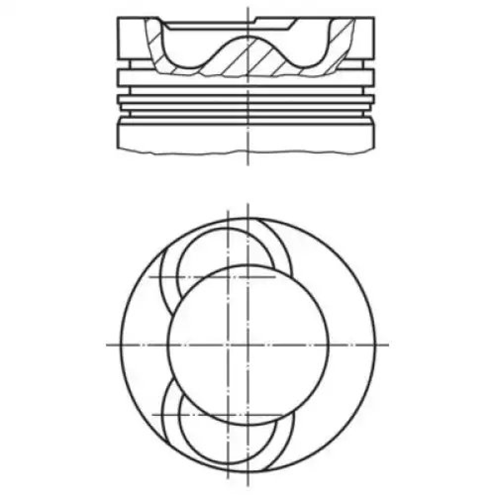 PISTON+SEGMAN 26 Ø (81,5 mm) FM 87-72501 050 PISTON+SEGMAN 26 Ø (81,5 mm) FM 87-72501 050