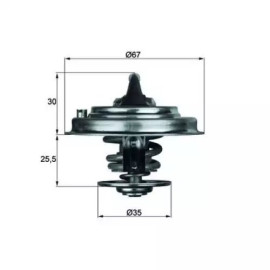 TERMOSTAT 92°C GTS TH14392G1 TERMOSTAT 92°C GTS TH14392G1