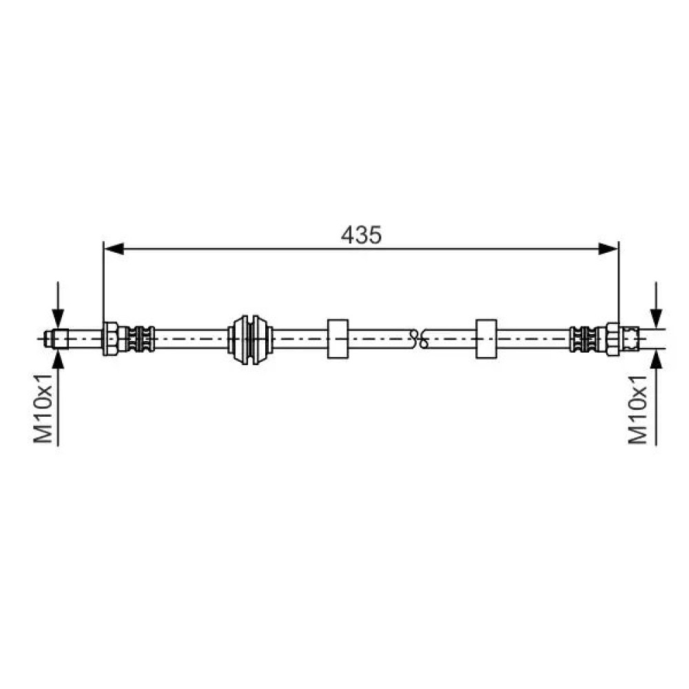 FREN HORTUMU ÖN (482 mm) COR 19018523 FREN HORTUMU ÖN (482 mm) COR 19018523