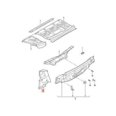 STOP LAMBA YUVASI SOL VW 1K5813319A STOP LAMBA YUVASI SOL VW 1K5813319A