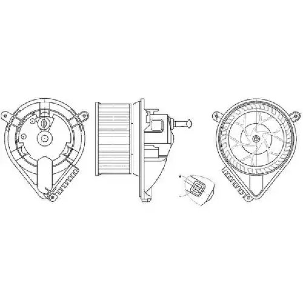 KALORIFER MOTORU 8EW 351 304-021 VAL 715246