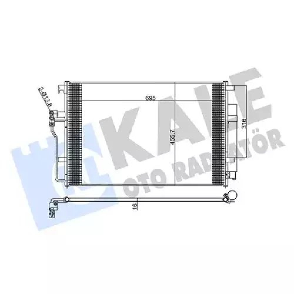 KLIMA RADYATÖRÜ 8FC 351 307-641 KAL 343025 KLIMA RADYATÖRÜ 8FC 351 307-641 KAL 343025