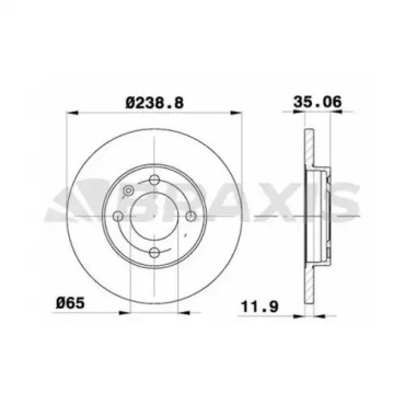 FREN DISKI ÖN ADET : DDF103 / DF1516 BSG 90-210-044 FREN DISKI ÖN ADET : DDF103 / DF1516 BSG 90-210-044