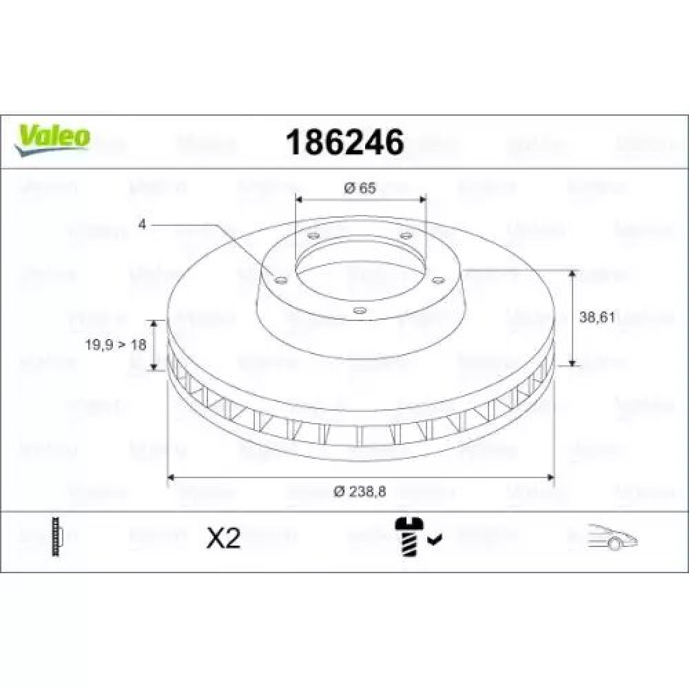 FREN DISKI ÖN DDF175 / DF1517 (ADET FIYAT)(HAVALI) BSG 90-210-031 FREN DISKI ÖN DDF175 / DF1517 (ADET FIYAT)(HAVALI) BSG 90-210-031