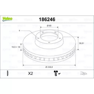 FREN DISKI ÖN DDF175 / DF1517 (ADET FIYAT)(HAVALI) BSG 90-210-031 FREN DISKI ÖN DDF175 / DF1517 (ADET FIYAT)(HAVALI) BSG 90-210-031