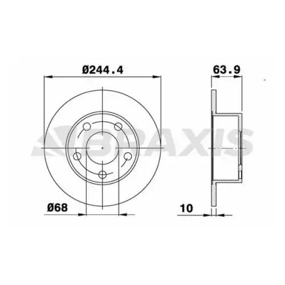 FREN DISKI ARKA DDF321 (ADET FIYAT) FEBI 09075