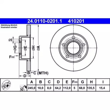 FREN DISKI ARKA 09075 / DF2651 (TAKIM FIYAT) FRD DDF321