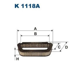 POLEN FILTRESI LAK176 (KARBONLU) FILT K 1118A