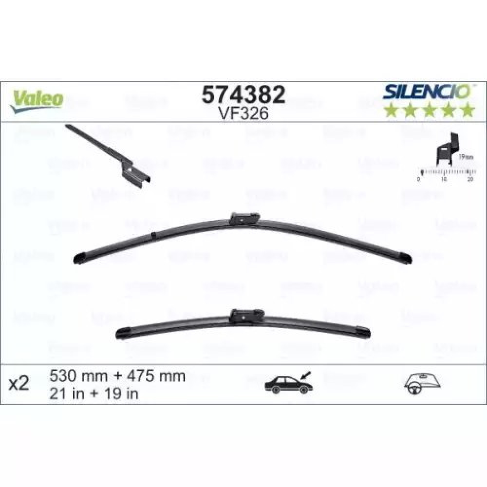 SILECEK SÜPÜRGESI ÖN TAKIM (530 x 480 mm) (MUZ TIP) VAL 574382 SILECEK SÜPÜRGESI ÖN TAKIM (530 x 480 mm) (MUZ TIP) VAL 574382