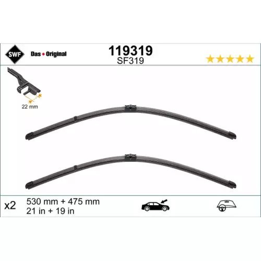 SILECEK SÜPÜRGESI ÖN TAKIM 3397007460 / 119301  (530 X 480 MM) (MUZ TIP) BSG 90-992-007 SILECEK SÜPÜRGESI ÖN TAKIM 3397007460 / 119301  (530 X 480 MM) (MUZ TIP) BSG 90-992-007