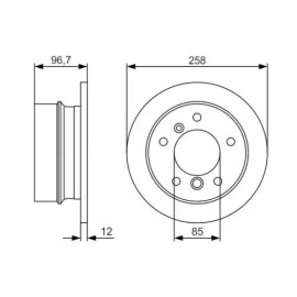 FREN DISKI ARKA 18490-DDF1012-DF4047 DEL BG3416