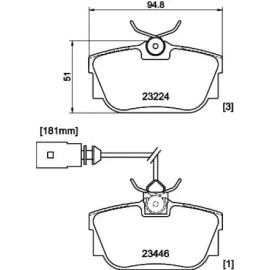 FREN BALATASI ARKA TRW GDB1325