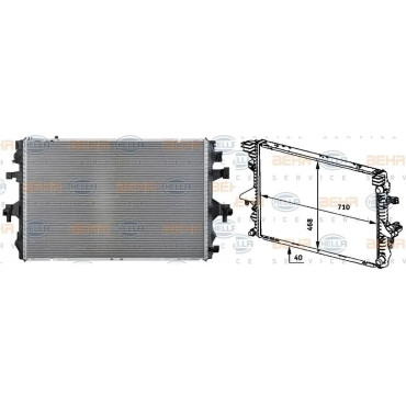SU RADYATÖRÜ 8MK376719161 (710x468x32 mm) KAL 354000 SU RADYATÖRÜ 8MK376719161 (710x468x32 mm) KAL 354000