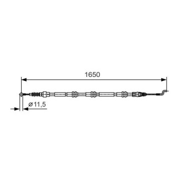 EL FREN TELI ARKA (1650 mm) BCH 1987482016