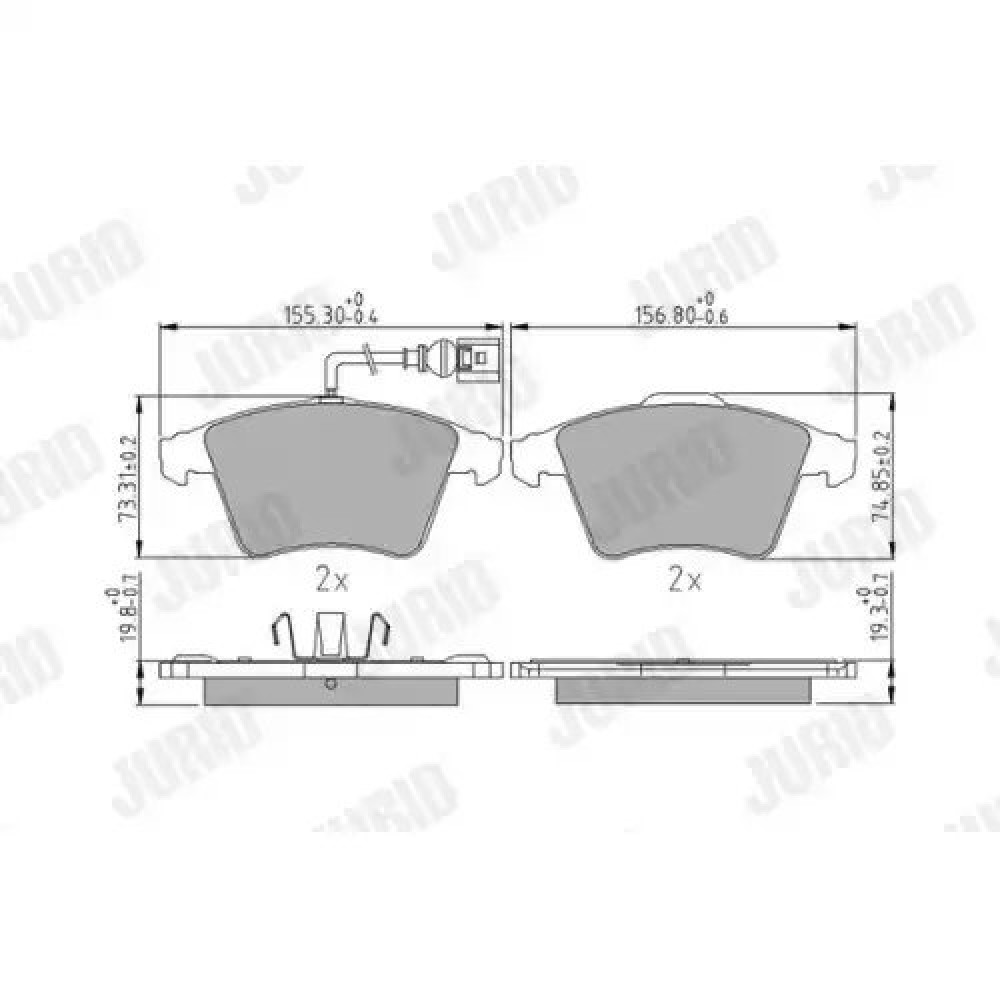 FREN BALATASI ÖN GDB1651 / FDB1826 VAL 670940 FREN BALATASI ÖN GDB1651 / FDB1826 VAL 670940