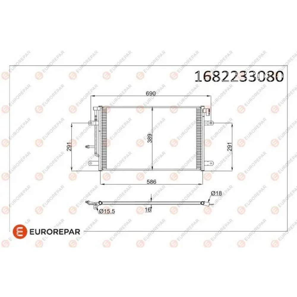 KLIMA RADYATÖRÜ BHR 8FC 351 343-334