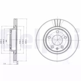 FREN DISKI ÖN 18398-DDF1708-DF2806 (ADET FIYAT) BCH 0986478869
