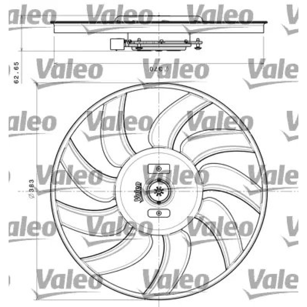 FAN MOTORU SOL (8EW 351 044-351 (40 mm) VAL 696240 FAN MOTORU SOL (8EW 351 044-351 (40 mm) VAL 696240